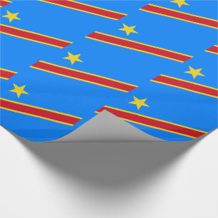 Congo Kinshasa Flag Wrapping Paper