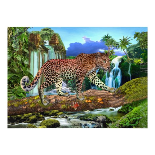 CONGO LEOPARD PHOTO PRINT