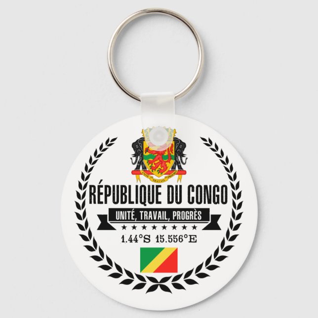Congo Republic Keychain (Front)