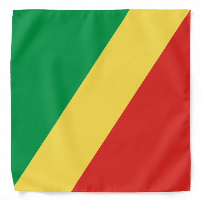 Congo - Republic of the Congo Flag Bandana (Front)