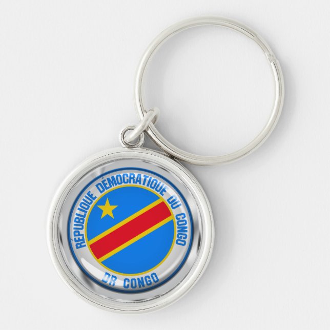 Congo  Round Emblem Keychain (Front)