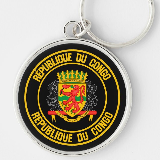 Congo Round Emblem Keychain (Front)