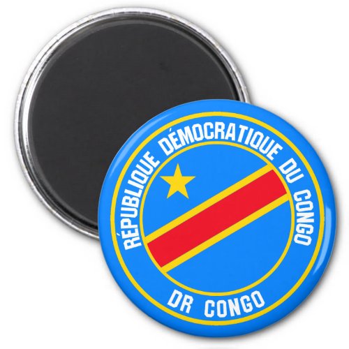 Congo  Round Emblem Magnet