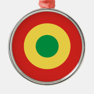 Congo roundel country flag symbol army military ci metal ornament