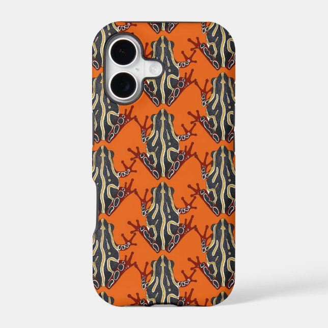 congo tree frog orange iphone case (Back)