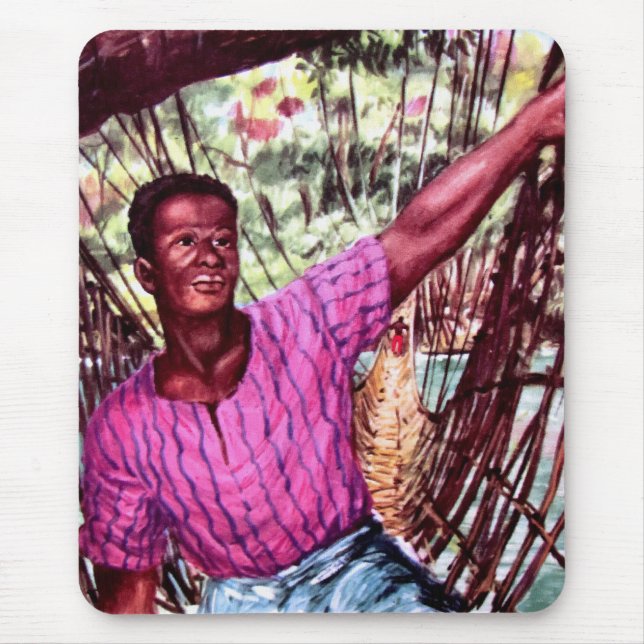 Congolese boy mouse pad (Front)