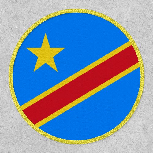 Congolese Flag Flag of DR Congo Patch