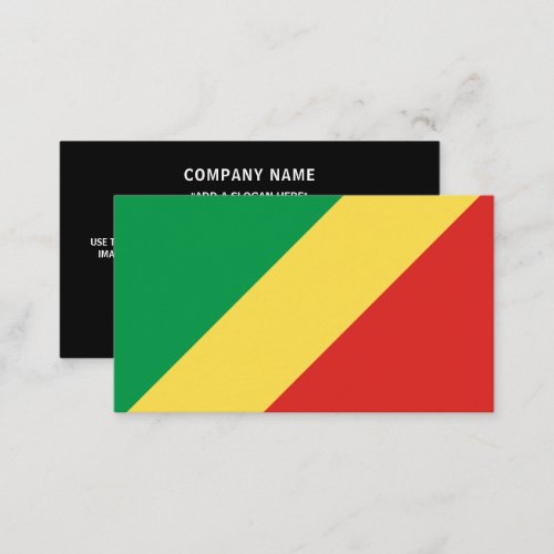 Congolese Flag Flag of Republic of the Congo Business Card