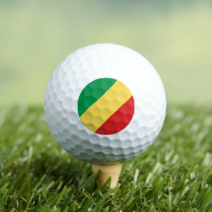 Congolese Flag, Flag of Republic of the Congo Golf Balls