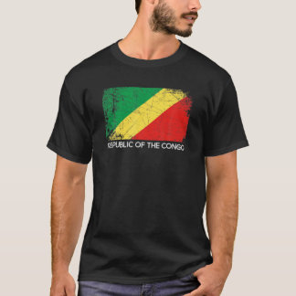 Congolese Flag T Shirt Vintage Made In Congo Repub
