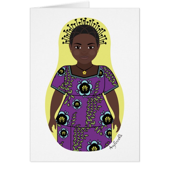 Congolese Matryoshka Card (Front)