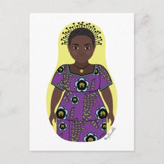 Congolese Matryoshka Postcard