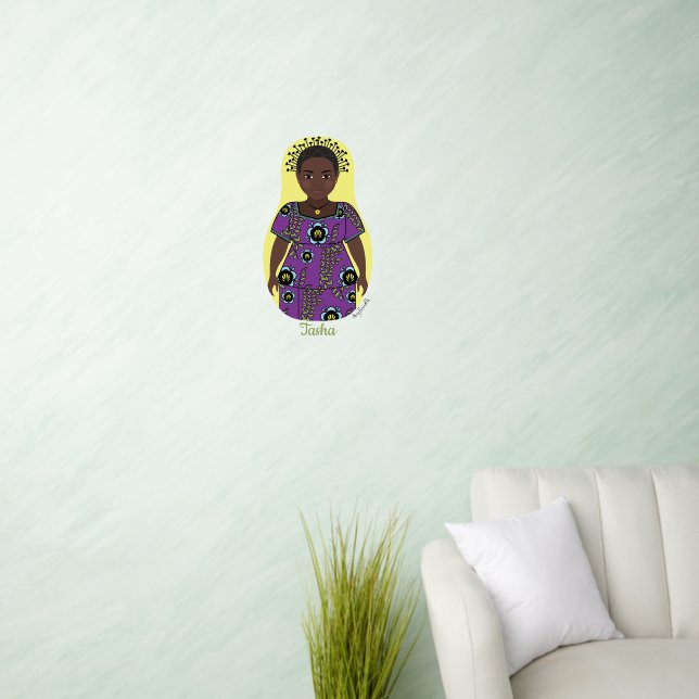 Congolese Matryoshka Wall Decal (Living Room)