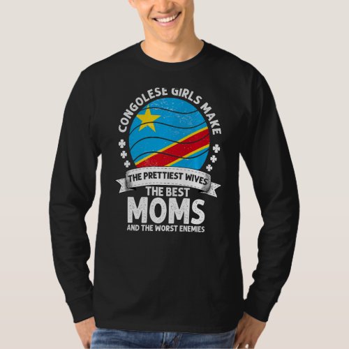 Congolese Mom Congo Mothers Day Mama Congolese Ame T_Shirt