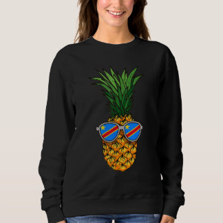 Congolese Pineapple Congo Flag Sunglasses Summer T Sweatshirt