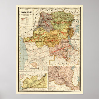 CongoPanoramic MapCongo Poster