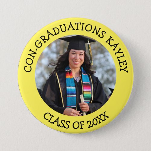 Congraduations Graduate name and photo   Button