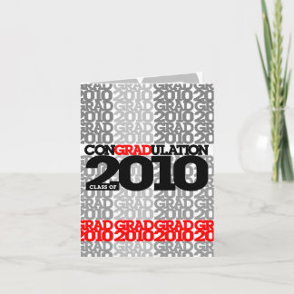 conGRADulations Class of 2010 Red Card