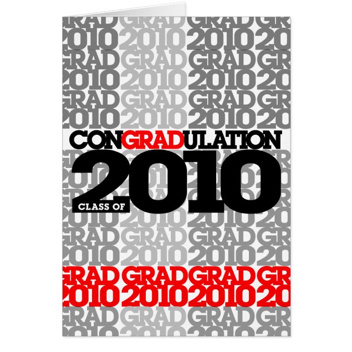 conGRADulations Class of 2010  Red Card