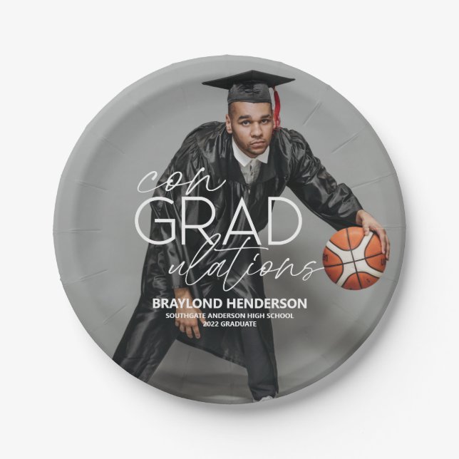 ConGRADulations Graduation Paper Plates (Front)
