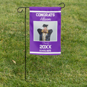 Congrat Class Of 2024 Graduation Party High School Garden Flag