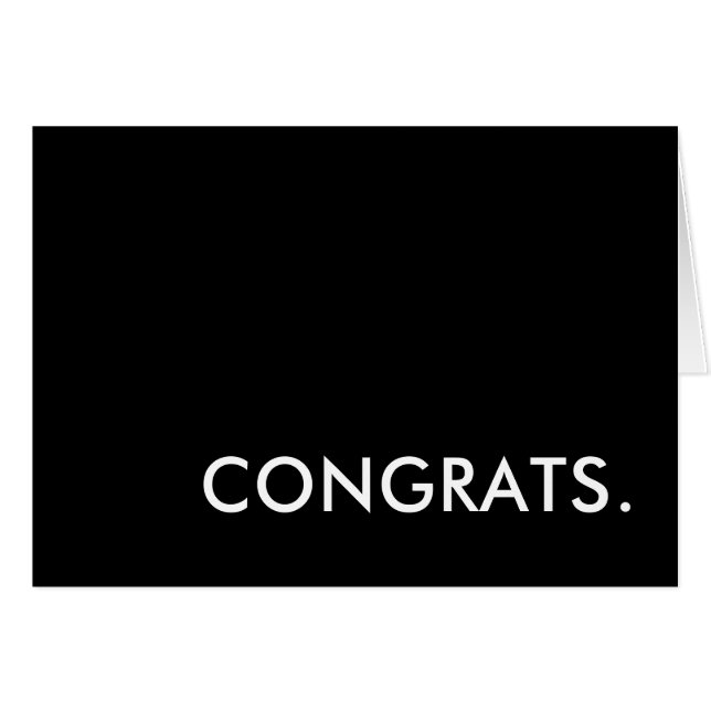 congrats (Front Horizontal)