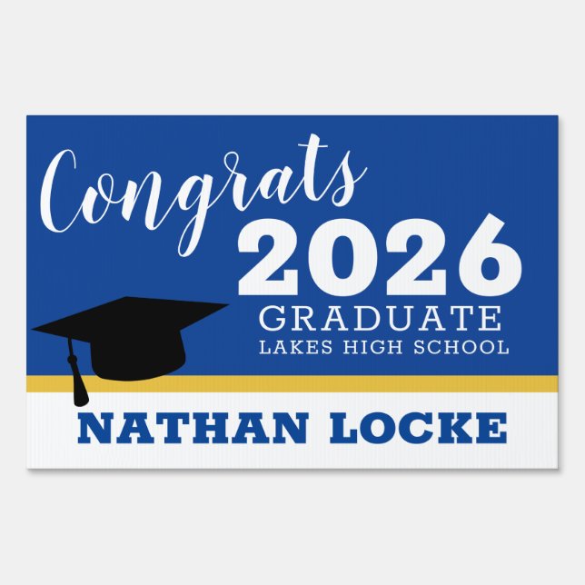Congrats 2026 Graduate Sign (Front)