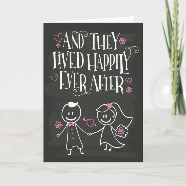 Congrats, And They Lived Happily Ever After Card (Front)