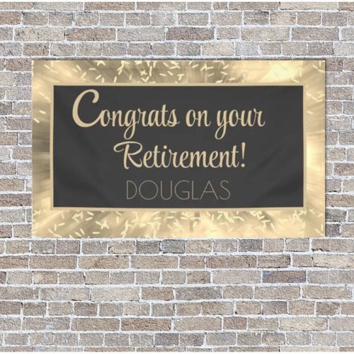 Congrats!! Bright, Custom Retirement Banner