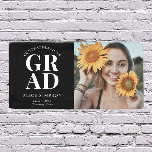 Congrats Chic Photo Graduation Banner
