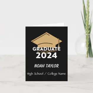 Congrats Class of 2024 High School Graduate Card