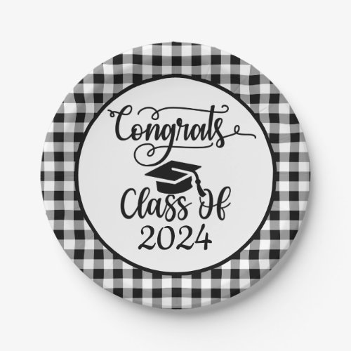 Congrats Class Of 2024 Paper Plates