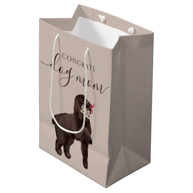 Congrats Dog Mom Gift Bag (Front Angled)