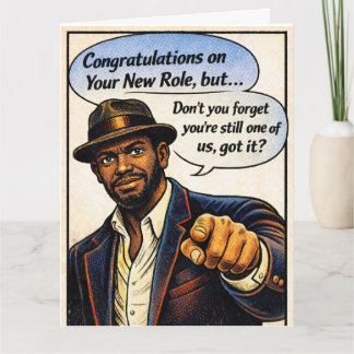 Congrats! Don't forget about us! Letterpress Thank You Card