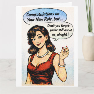Congrats! Don't forget about us! Letterpress Thank You Card