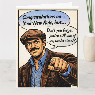 Congrats! Don't forget about us! Letterpress Thank You Card