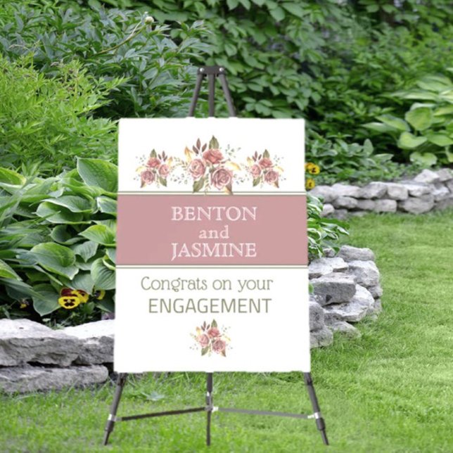 Congrats! Engagement party foam board/sign Foam Board (Creator Uploaded)