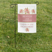 Congrats! Engagement party garden flag/sign