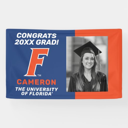 Congrats Florida Gator Graduation - Photo Banner | Zazzle