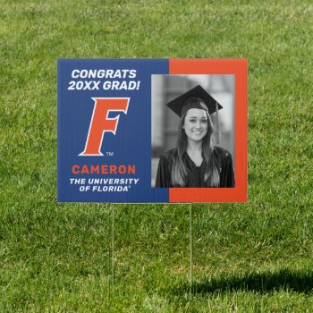 Congrats Florida Gator Graduation - Photo Sign by UniversityofFlorida at Zazzle