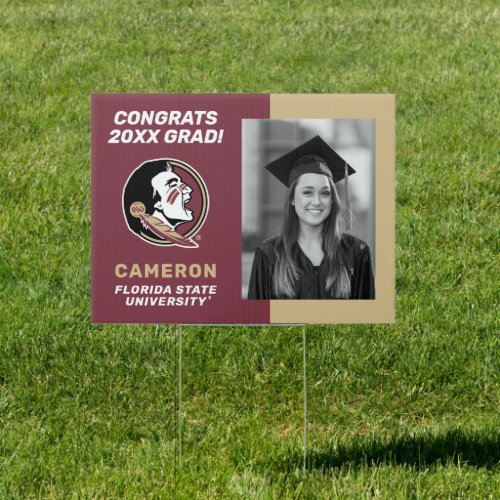 Congrats Florida State University Grad _ Photo Sign