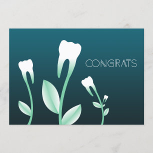 CONGRATS flowering teeth Card