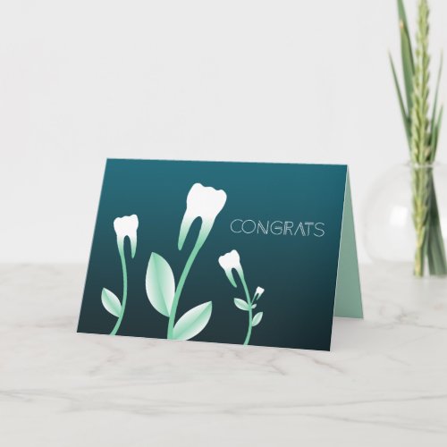 CONGRATS flowering teeth Card