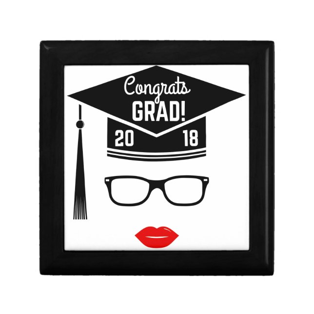 congrats grad 2018 girl gift box (Front)
