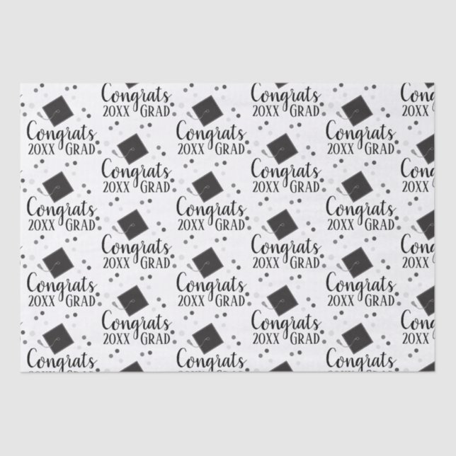 Congrats Grad 2026 Wrapping Paper (Front)