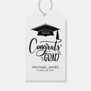 Congrats Grad 2030 Graduation Gift Tag