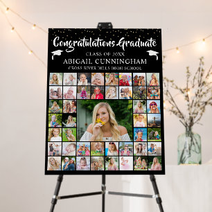 Congrats Grad 45 Photo Collage Confetti Your Color Foam Board
