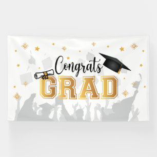 Congrats GRAD banner backdrop graduation