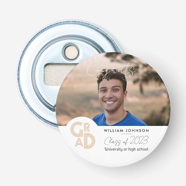 Congrats Grad Class of 2023 Bottle Opener (Front)