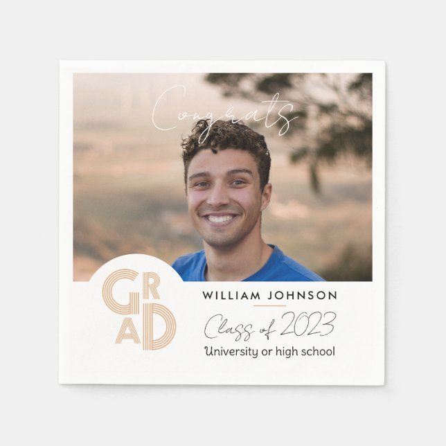 Congrats Grad Class of 2023 Napkins (Front)